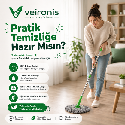 Veironis™ Paslanmaz Yeni Nesil Mop